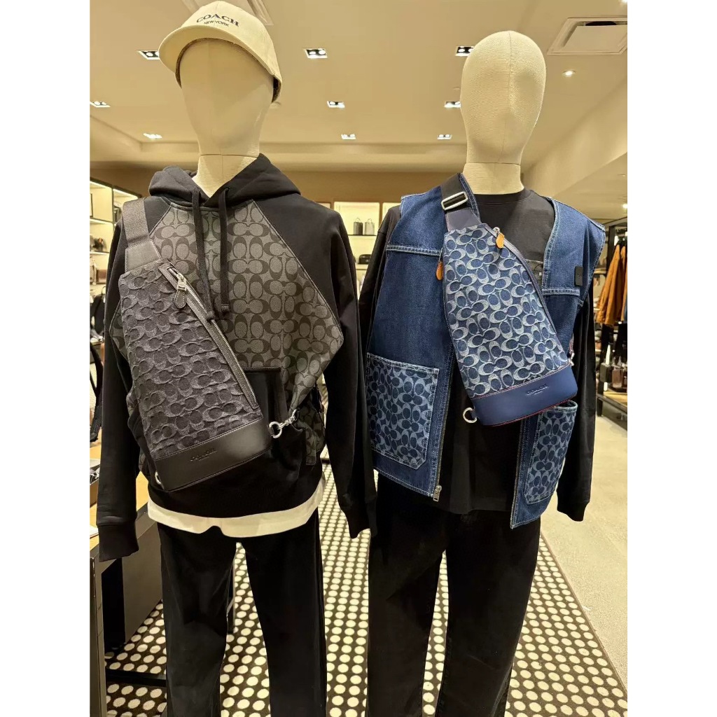 Coac * กระเป๋าสะพายเอว Dominic สําหรับผู้ชายสไตล์ใหม่ CY801