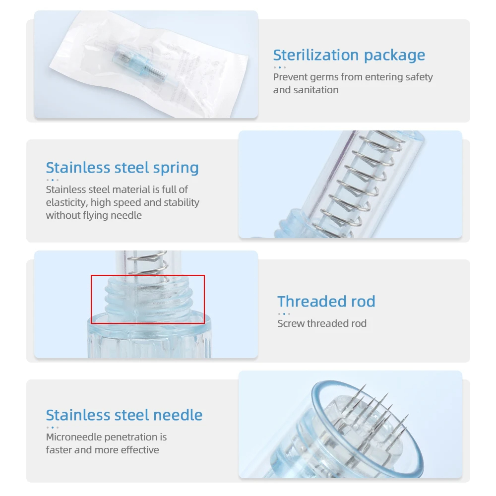 10pcs drpen X5 เครื่อง ultima microneedling ตลับหมึกสกรูเข็ม 9/12/24/36/42pins นาโน 3D 5D dr ปากกาสําหรับ X5 ปากกา MTS - รูปที่ 4