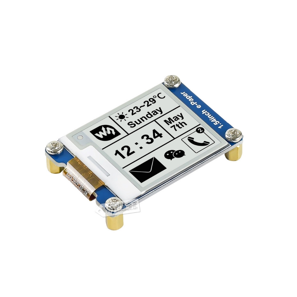 1.54 นิ้ว SPI E-ink E-Paper โมดูลสําหรับ Arduino RasPi RPI Raspberry Pi 0 Zero 2 W 2W 3B 3 รุ่น B 4 