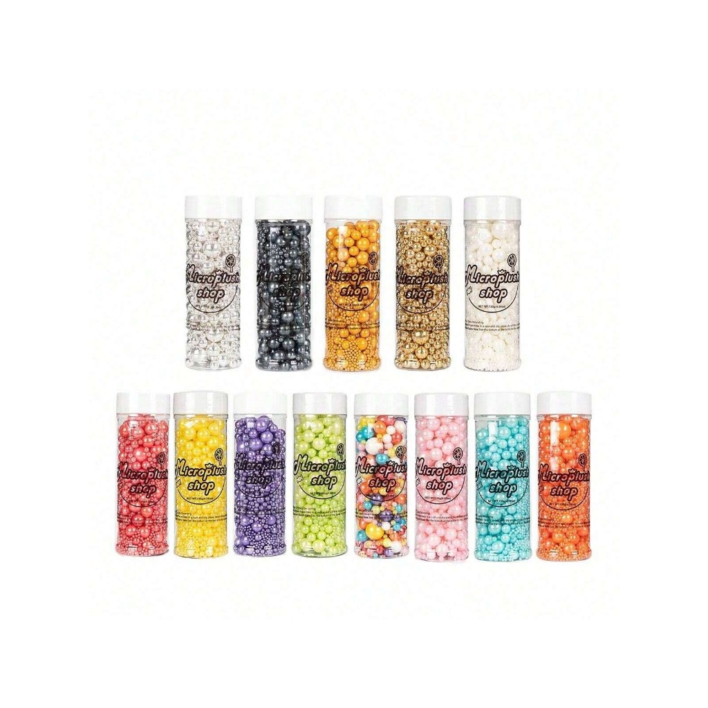 130g/4.58 Oz Edible Sprinkles White Faux Pearl Sugar Sprinkles Candy Pearls Baking Cake คุกกี้ตกแต่งไอศกรีมท็อปปิ้งสําหรับงานแต่งงาน,ตกแต่งเค้กสีส้ม,เค้ก