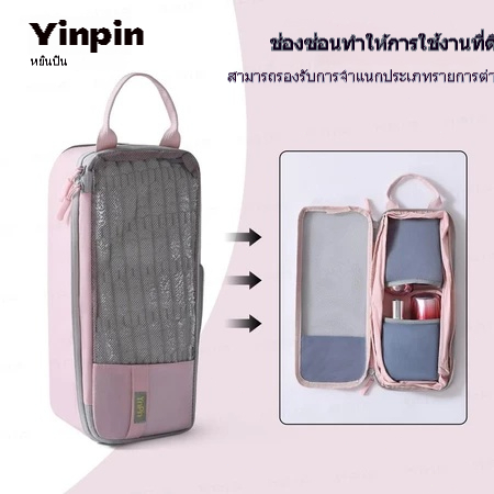 กระเป๋าเก็บของสําหรับเดินทาง, กระเป๋าจัดระเบียบ, กระเป๋าอเนกประสงค์, ดีไซน์ประหยัดพื้นที่, ชุดกระเป๋าเก็บของสําหรับเดินทางพร้อมกล่องเก็บของ