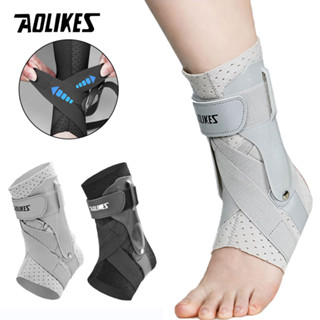 AOLIKES 1ชิ้นบีบอัดระบายอากาศกีฬาคงที่สายรัดเท้าปรับฟุตบอลออ…