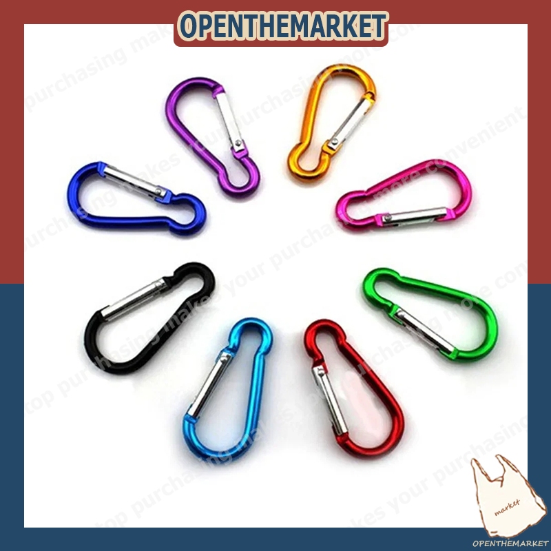 【สินค้าพร้อมส่ง】คาราบิเนอร์ ไม่เป็นสนิม แข็งแรง รับน้ำหนักได้ ตะขอ พวงกุญแจ ตะขอหัว เข็มขัด คาราบิเนอร์  เหมาะกับ ไต่เขา โยคะ ฟิตเนส