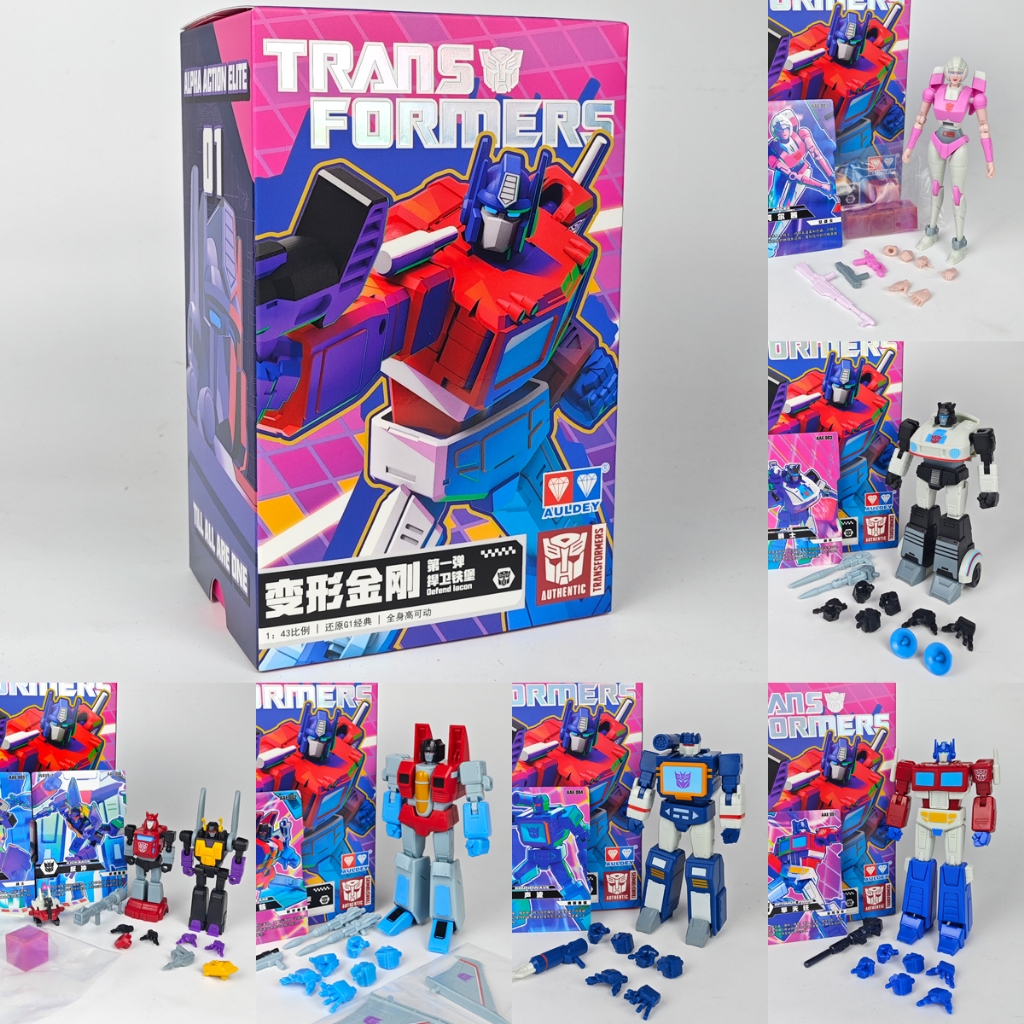 AULDEY Transformers AAE Optimus Prime Arcee Sunstorm Starscream Soundwave Jazz Cliff Jumper Kickback Laserbeak ของเล่น