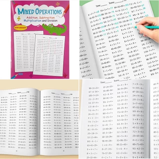 คณิตศาสตร์ยาว Division & 2 หลัก 1/2 หลัก Multiplication Practice Workbook ทักษะคณิตศาสตร์ Mastery สําหรับเด็กอายุ 8-11 หนังสือฝึก Homeschool การเรียนรู้เครื่องมือ