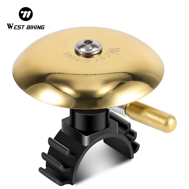 WEST BIKING Ultralight อลูมิเนียมอัลลอยด์ MTB จักรยาน Bell เสียงที่ชัดเจน Crunchy แหวนทองแดง Bell ติดตั้งง่าย