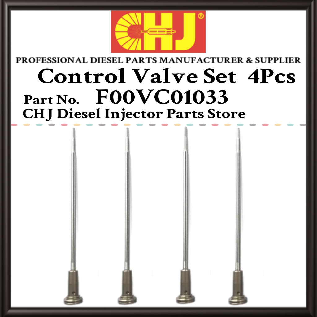 4PCS Common Rail หัวฉีดควบคุมวาล์วชุด F00VC01033 F 00V C01 033 สําหรับ Kia Sorento Hyundai H-1 H100 