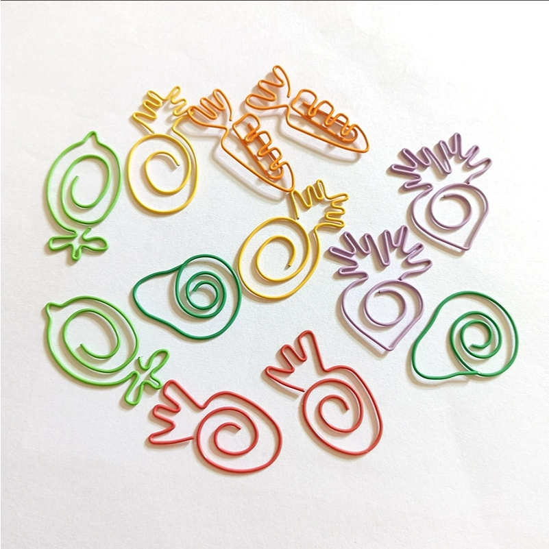 JYแครอท คลิปหนีบกระดาษ บุ๊คมาร์คสตรอเบอร์รี่ผลไม้คลิปข้อความคลิปหน้าหนังสือคลิปเครื่องเขียนสํานักงาน