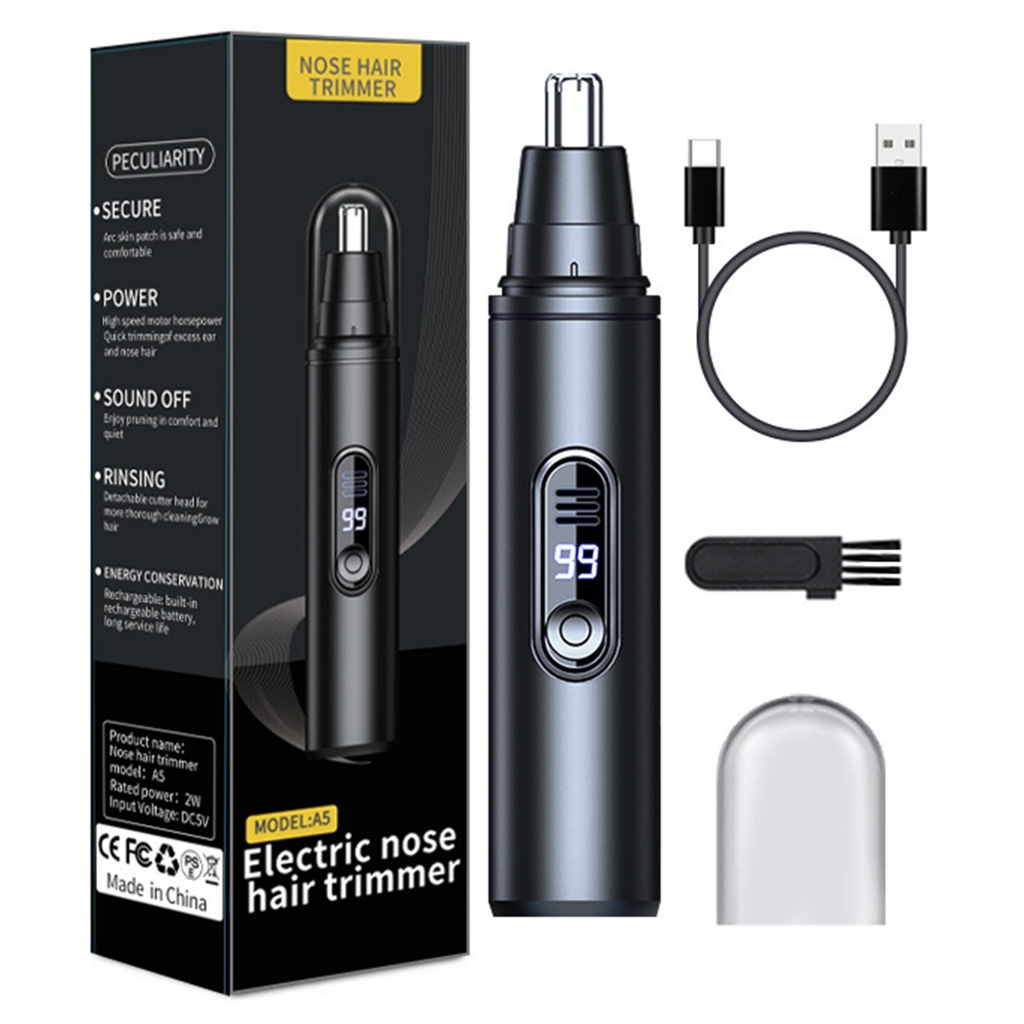 เครื่องกําจัดขนหูจมูกไม่เจ็บปวดเครื่องกําจัดขนไร้สายแบบมืออาชีพสําหรับผู้หญิงผู้ชาย