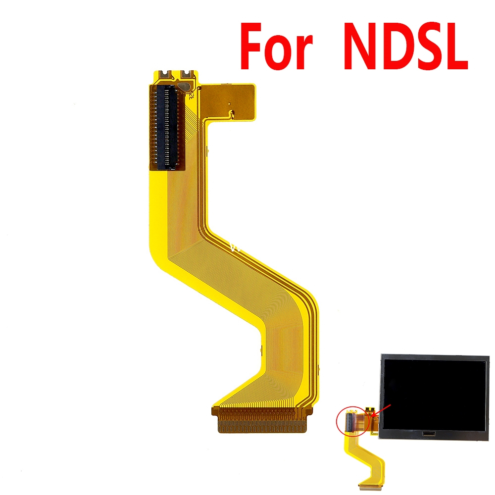 1 PC สายริบบิ้น LCD สําหรับ NDSL ดัดแปลงหน้าจอ LCD หน้าจอด้านล่างเปลี่ยน To Up สายดิ้นหน้าจอ