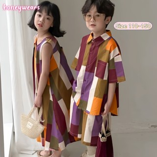 honeywears⚡️พร้อมส่ง⚡️ชุดเซ็ตเด็กแฟชั่นฤดูร้อน ชุดเดรสลายสก๊…