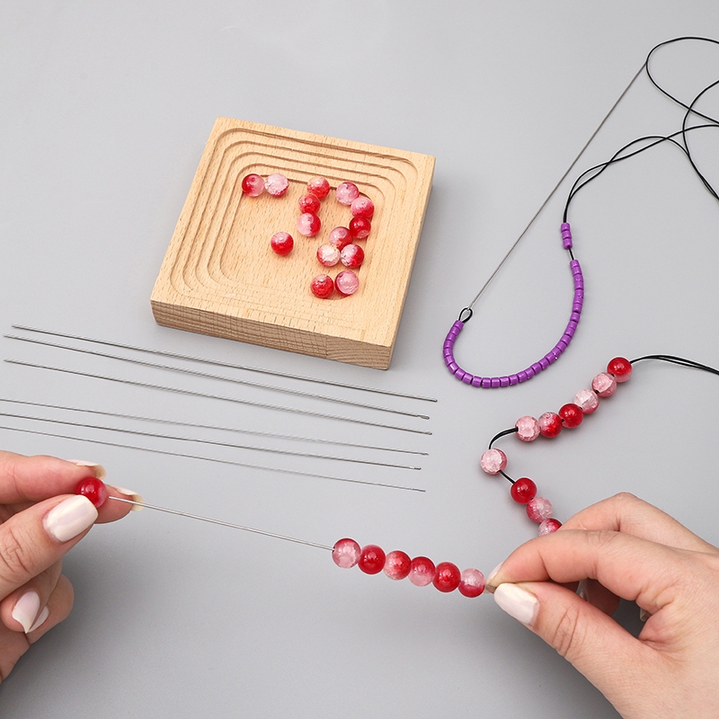 1 ชิ้น/แพ็ค 17 ซม.ลูกปัดเข็มวัสดุสแตนเลสเข็มสําหรับ Stringing ลูกปัด Diy เครื่องประดับทําเครื่องมือ