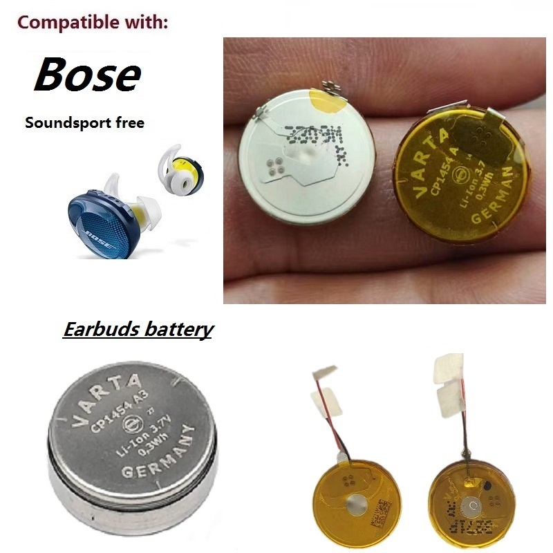 แบตเตอรี่เดิมสําหรับ Bose Soundsport ฟรี TWS หูฟังอินเอียร์ไร้สายที่แท้จริงหูฟังทดแทน Varta CP1454 A3
