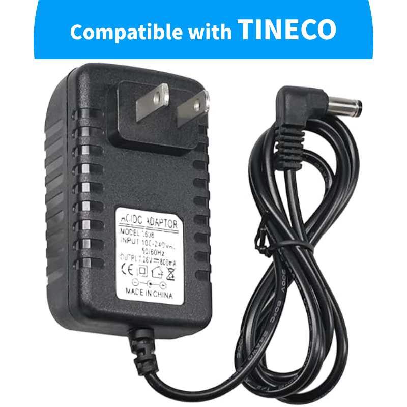 เปลี่ยนเครื่องชาร์จสําหรับ TINECO สูญญากาศ iFLOOR 2, iFLOOR 3, A10 A11 ชั้น ONE S3, 26V AC Power Adapter ใช้งานร่วมกับ TINECO เครื่องดูดฝุ่นสายชาร์จ, YLS0241A-T260080