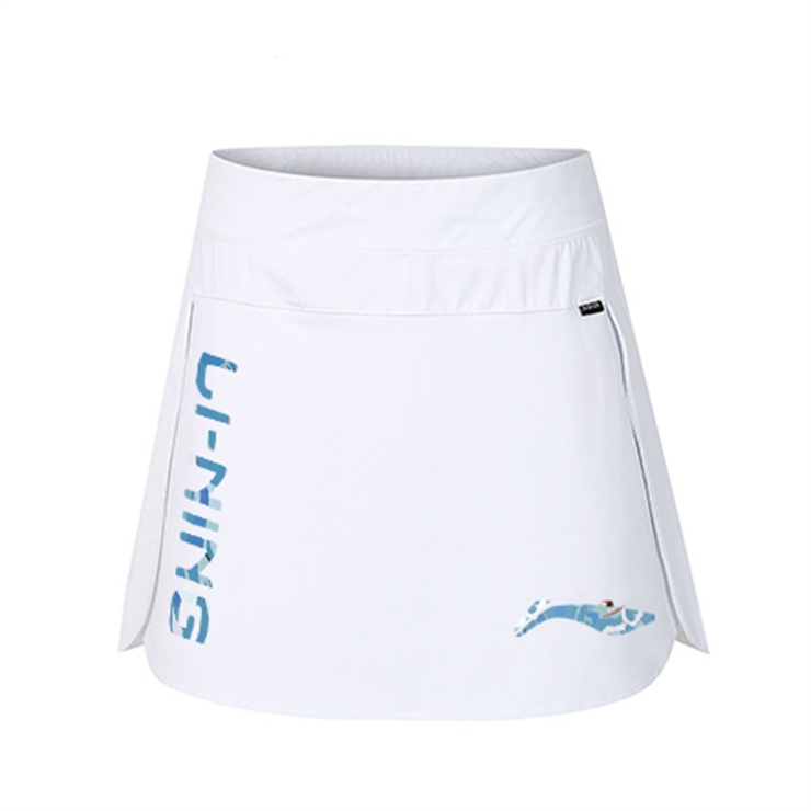 LI NING ลี้ และ แบดมินตันกีฬากระโปรงสั้นผู้หญิง 2025 ฤดูร้อนอเนกประสงค์สันทนาการวิ่งฟิตเนสแบดมินตันเทนนิสกางเกงกีฬากระโปรง ต่อต้าน ลื่น กระโปรงสั้น