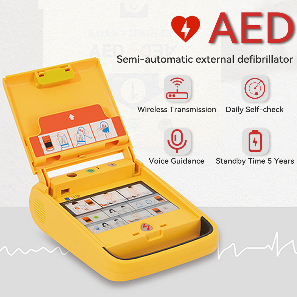 Aed Trainer พร้อมรีโมทคอนโทรลอัตโนมัติพร้อมแบตเตอรี่