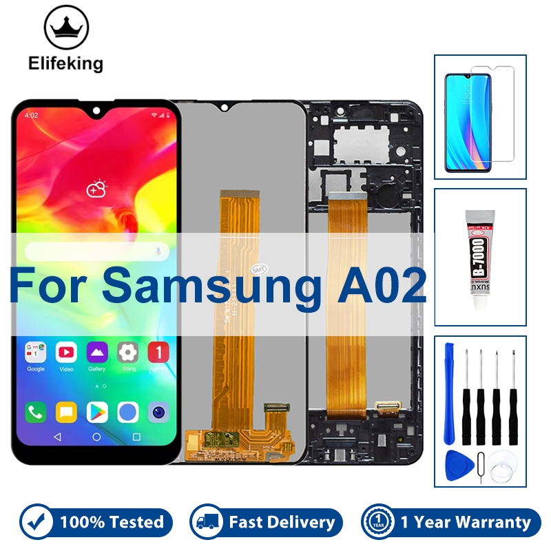 6.5 "Original สําหรับ Samsung Galaxy A02 A022 จอแสดงผล LCD SM-A022M เปลี่ยนหน้าจอ A022F A022G A022M