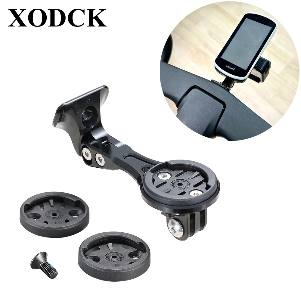 เหมาะสําหรับ Trek Trek Bontrager Madone Emonda Aeolus RSL แบบบูรณาการจับอลูมิเนียมนาฬิกาจับเวลาขาตั้ง Gopro รถโคมไฟผู้ถือ