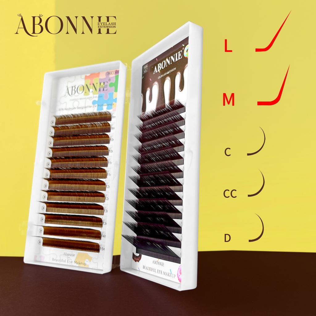 Abononnie M Curl Brown ต่อขนตาคลาสสิก