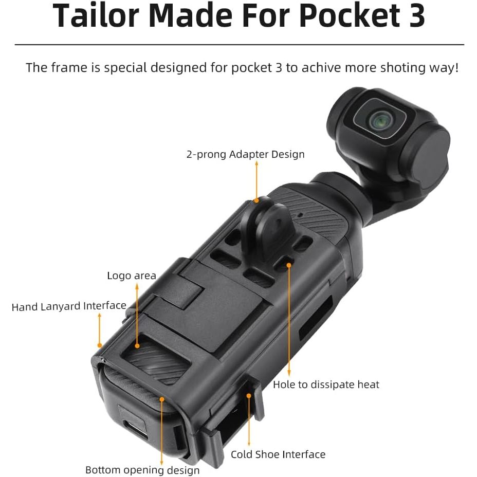 สําหรับ DJI Osmo Pocket 3 Magnetic Bracket Adapter Mount ฐานตั้งโต๊ะรองรับสําหรับ DJI Pocket3 ขยาย Vlog อุปกรณ์เสริม Kit