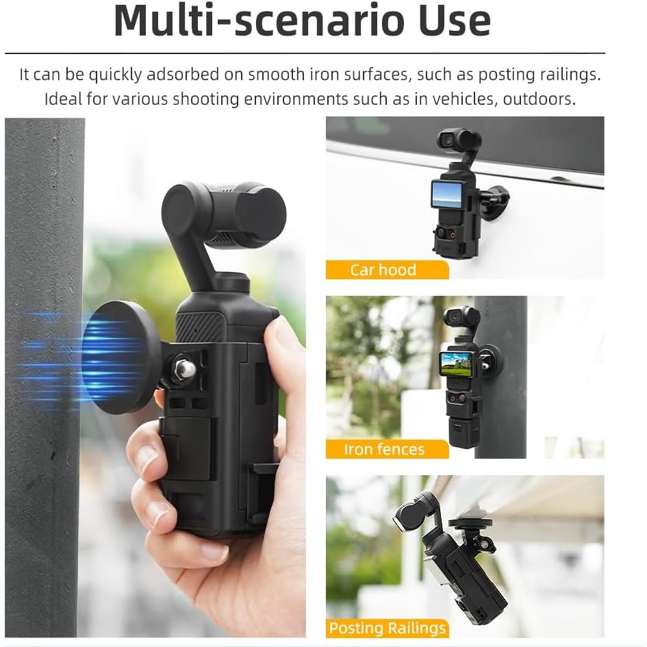 สําหรับ DJI Osmo Pocket 3 Magnetic Bracket Adapter Mount ฐานตั้งโต๊ะรองรับสําหรับ DJI Pocket3 ขยาย Vlog อุปกรณ์เสริม Kit
