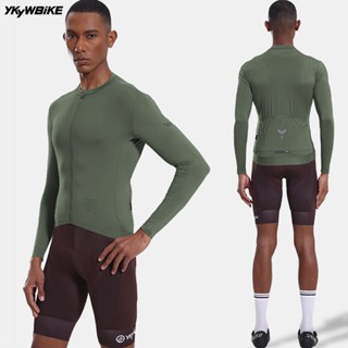 Ykywbike UPF50+ ผู้ชายขี่จักรยานเสื้อแขนยาวBreathable Anti-s…