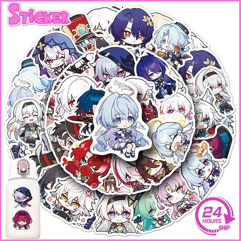 50 ชิ้น Honkai Star Rail สติกเกอร์เกมไวนิลกันน้ําสําหรับแล็ปท็อปโทรศัพท์ขวดน้ําโน้ตบุ๊ค Graffiti สติ
