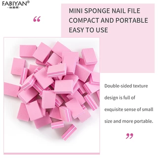 50 ชิ้น บล็อกขัดเล็บขนาดเล็ก สีสันสดใส สำหรับทำเล็บและเท้า เครื่องมือขัดเล็บแบบสุ่มสี