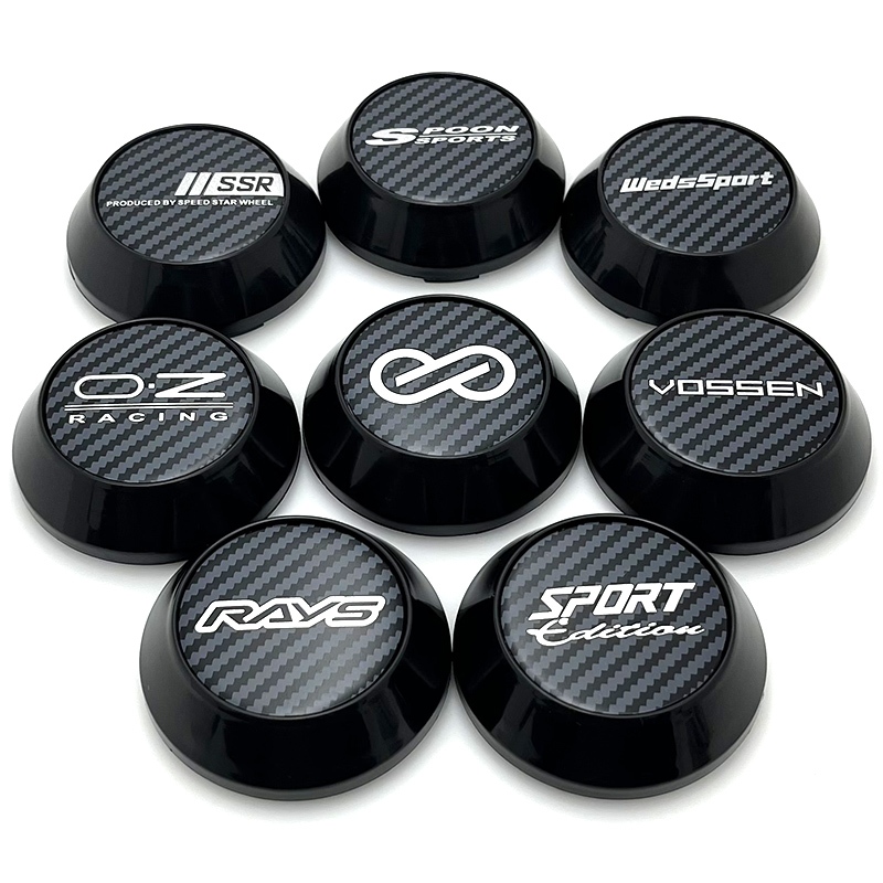 1PCS โลโก้อลูมิเนียม 65 มม.ล้อรถ Enkei ญี่ปุ่น Volk Rays TE37 CE28 RE30 CE28 ZE40 กีฬาขอบหมวก