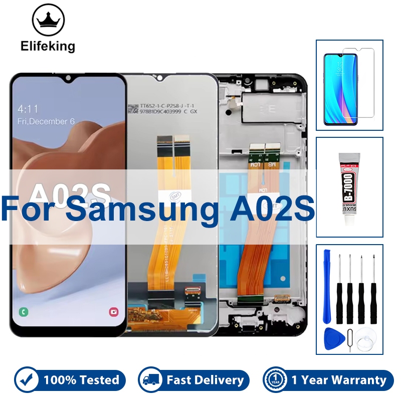 คุณภาพสูงสําหรับ Samsung Galaxy A02S A025 จอแสดงผล LCD Touch Screen Digitizer A025F/DS A025G-DSN A02