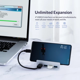 TORCO USB Hub USB3.0 4 พอร์ต 5Gbps 150CM Data Cable (HCL)