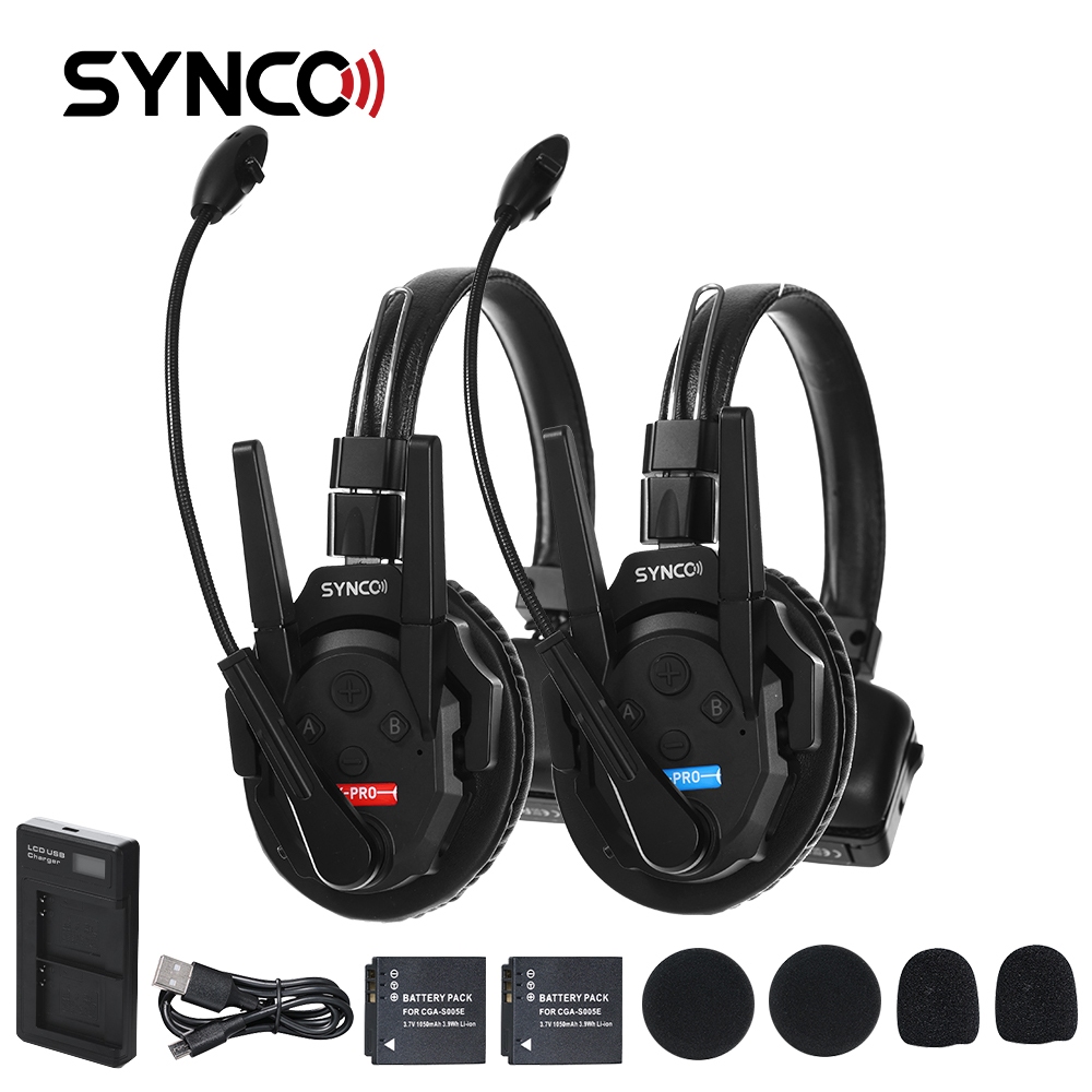 Synco Xtalk Xpro 2.4G ระบบอินเตอร์คอมไร้สายชุดหูฟังการสื่อสาร X1 X2 X3 X5 X9 ไมโครโฟนไร้สายสําหรับกา
