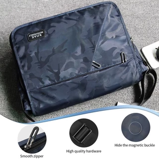 BJIAX Messenger bag กระเป๋าแฟชั่นผู้ชายความจุขนาดใหญ่ CrossBody bag ผ้าไนลอนกันน้ําควรกระเป๋า