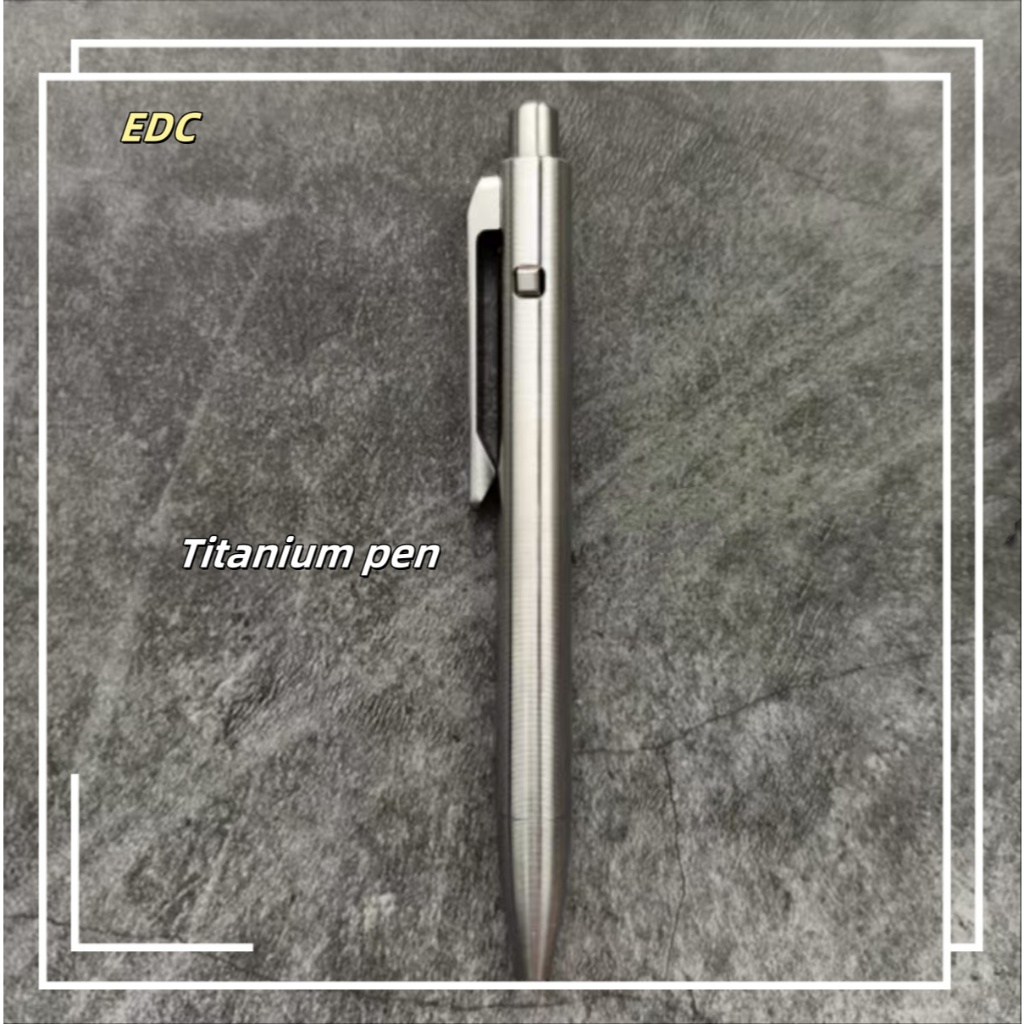 ปากกาเจล Ultem ไททาเนียมอัลลอยด์ EDC การออกแบบน้ําหนักเบาสํานักงานธุรกิจสไตลัสปากกาโลหะทนทาน