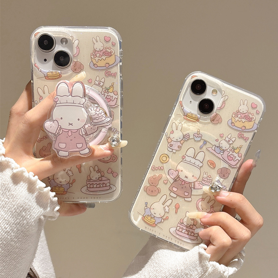 สําหรับIphone Case 17 Pro Max 16 Pro Max 15 Pro Max 14 Pro Max 13 Pro Max Love Miffyกระต่ายเคสโทรศัพท์