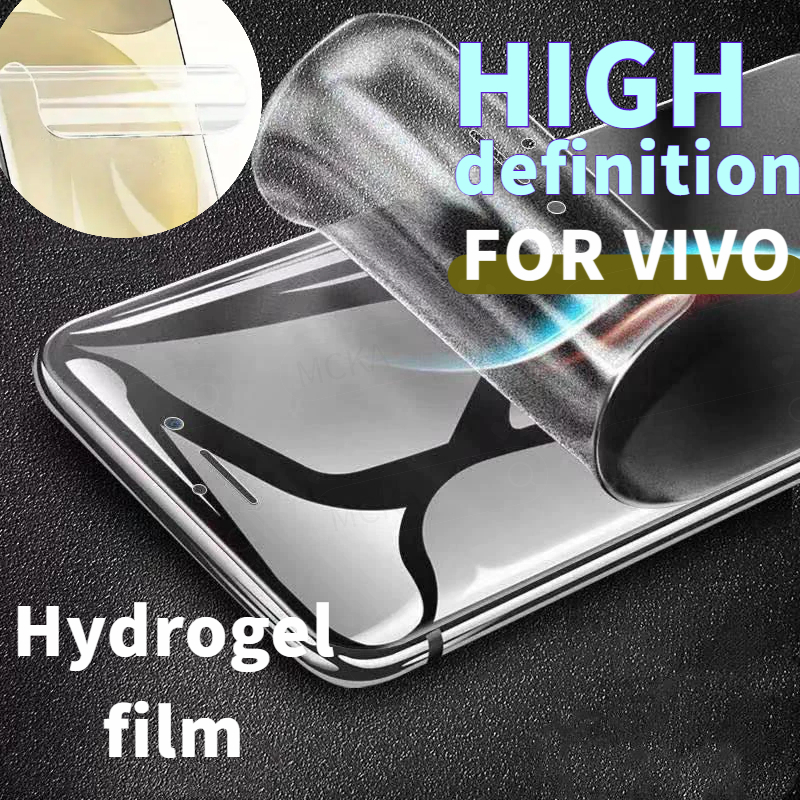 High-Definition Hydrogelฟิล์มป้องกันหน้าจอสําหรับVivo V40 V30E V30Pro X100 V50 V29E V30 X80 V27 X90 X200 Y200 Y100 V25 V23E V21 V20 V17 V11 V20 Proรอยขีดข่วน ฟิล์มนุ่มซ่อมแซมอัตโนมัติ ราคาถูก Shopee Lazada