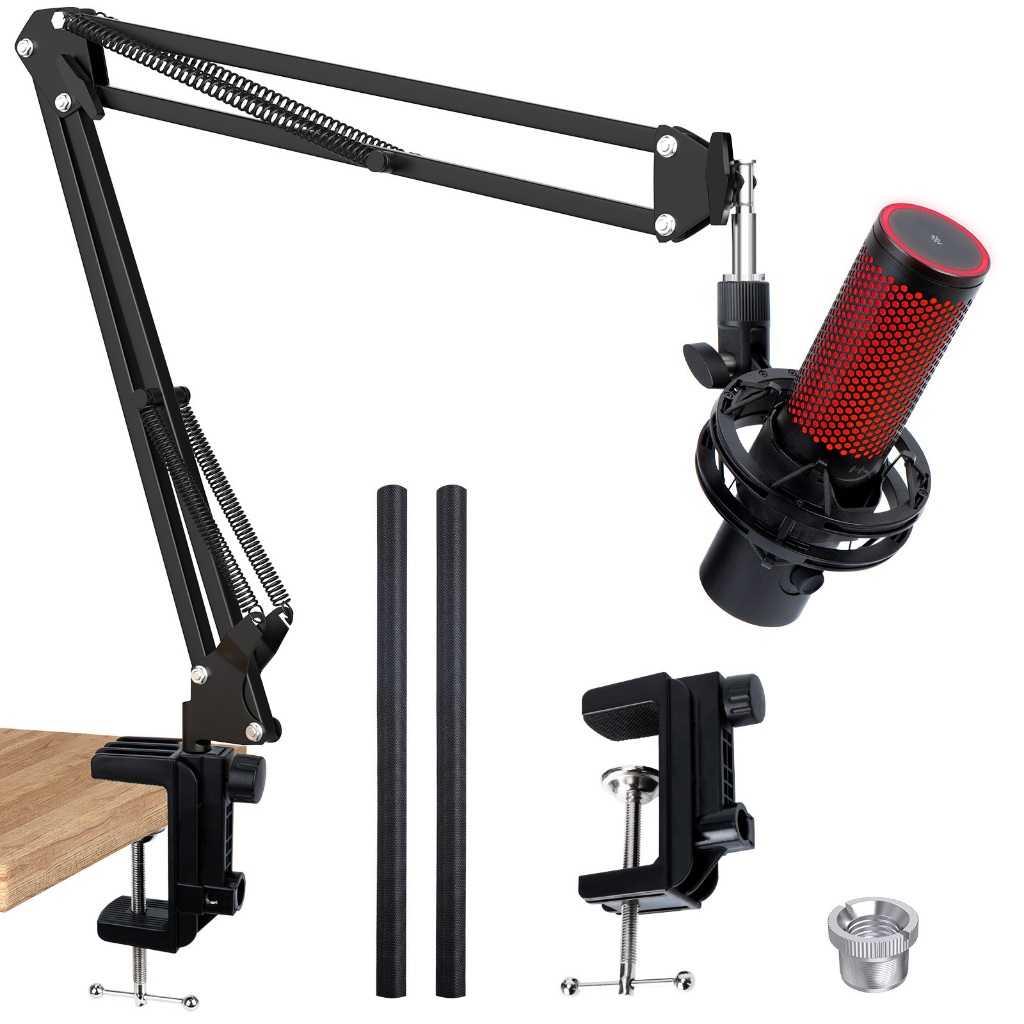 สําหรับ Hyperx QuadCast 2 Boom Arm - แขนไมค์เข้ากันได้กับ Hyper x QuadCast, แขนบูมไมโครโฟนพร้อมสายผู