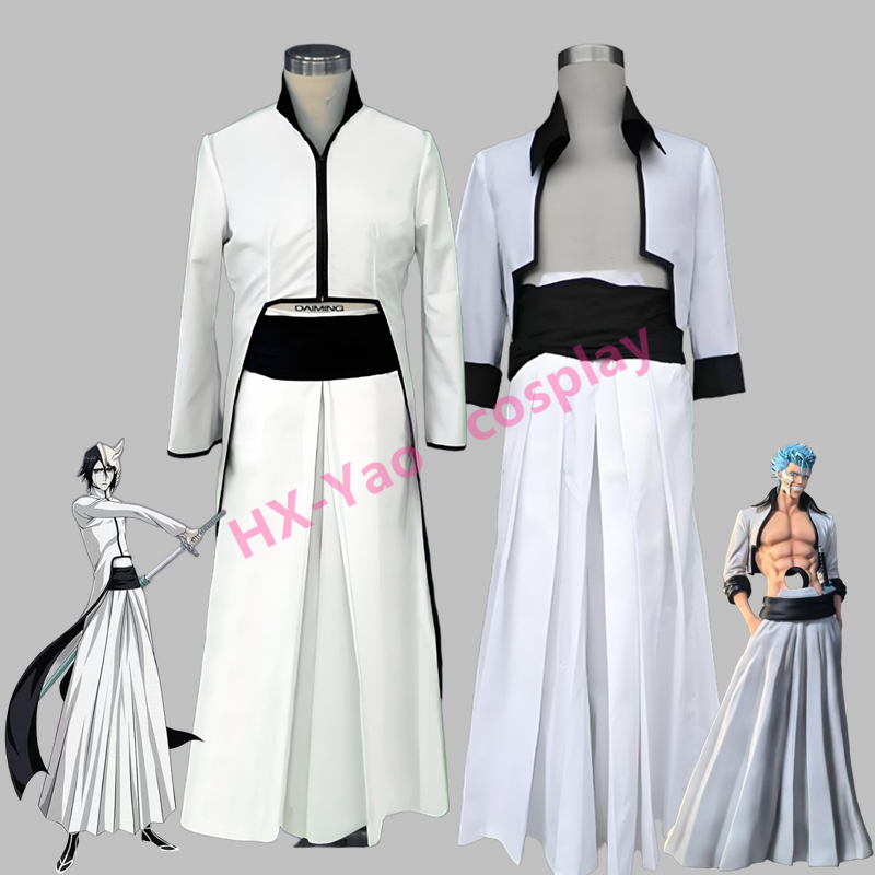 【HX-YAO】BLEACH cosplay Anime costume Grimmjow Jaegerjaques Ulquiorra cifer คอสเพลย์ประสิทธิภาพเครื่อ