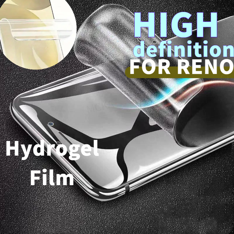 1/3PCS HDแบบเต็มหน้าจอHydrogelฟิล์มสําหรับOPPO Reno 13Pro 13F 12Pro 11Pro 3Pro 4Z 4Pro 5 5Pro 6 6Z 7Pro 7Z 8Pro 8T 10Pro Plusโทรศัพท์มือถือป้องกันหน้าจอฟิล์มนุ่ม