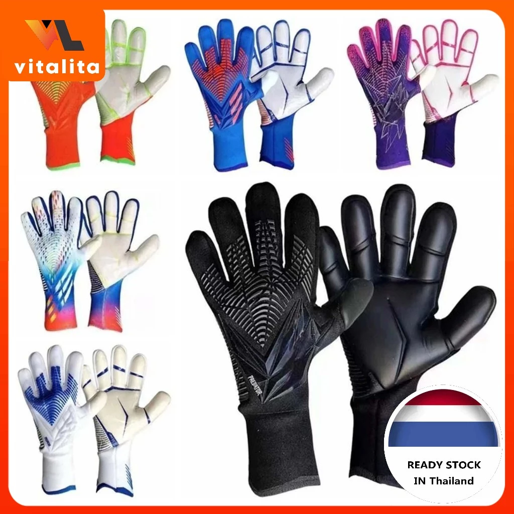 ถุงมือผู้รักษาประตู สปีคสูงรองรับด้ามจับลูกบอลแน่นฟุตบอลโซคซี Soccer Goalkeeper Gloves Football ถุงมือประตูฟุตบอล ถุงมือโกล keepersport