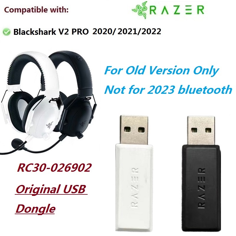 Original USB Dongle receiver สําหรับ Razer Blackshark V2 Pro 2020/2021/2022 หูฟังสําหรับเล่นเกมเปลี่ยน Dongle อะแดปเตอร์ RC30-026902