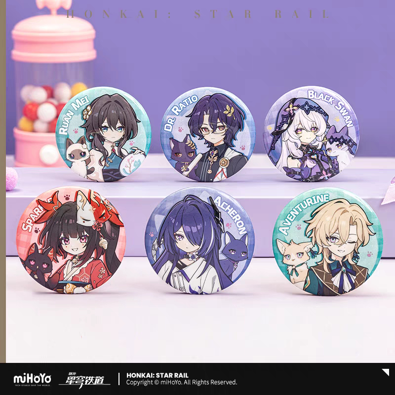 [miHoYo/Honkai: Star Rail] Little Cat Series Tinplate Badge MiHoYo/Collapse: สินค้า Star Train miHoY