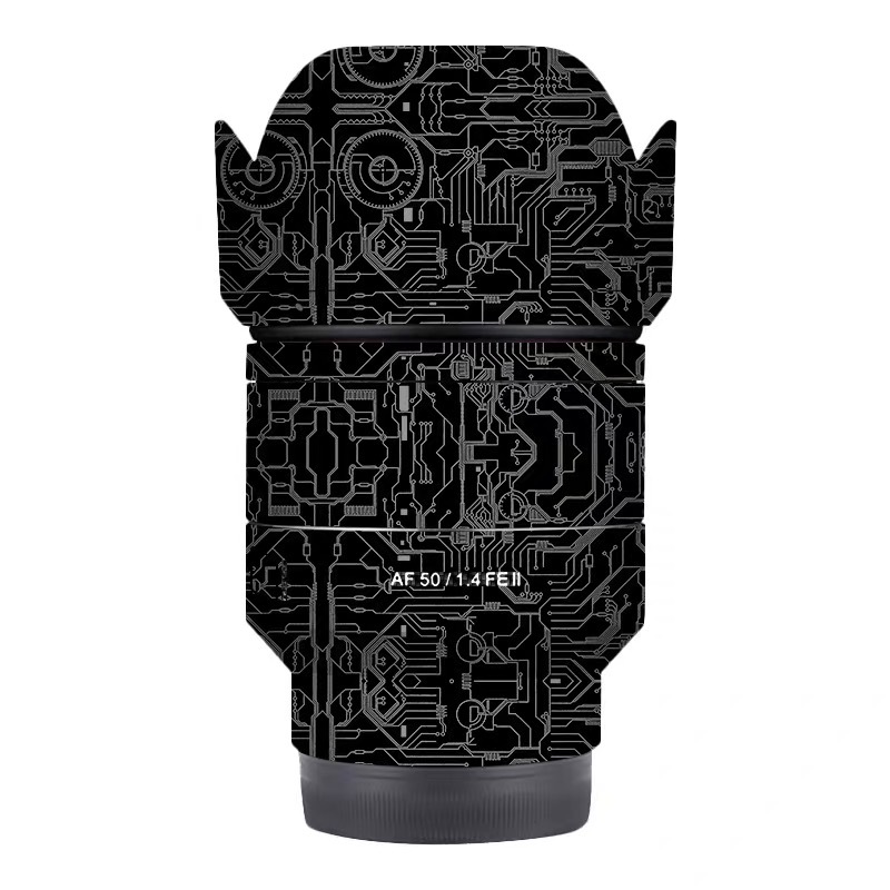 สําหรับ Samyang AF 50 มม.F1.4 FE II Sony E Mount Decal ผิวไวนิล Wrap Anti-Scratch ฟิล์มกล้องเลนส์สติ
