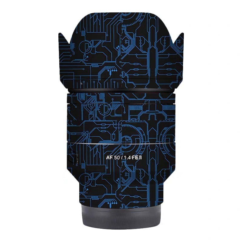 สําหรับ Samyang AF 50 มม.F1.4 FE II Sony E Mount Decal ผิวไวนิล Wrap Anti-Scratch ฟิล์มกล้องเลนส์สติ