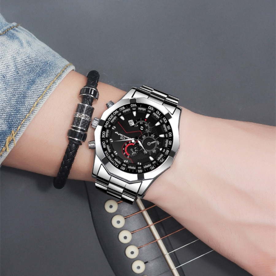 ผู ้ ชายอัตโนมัติ Vintage นาฬิกาควอตซ ์ Luminous ธุรกิจ Non-mechanical นาฬิกาสแตนเลสของขวัญวาเลนไทน ์ ของขวัญ