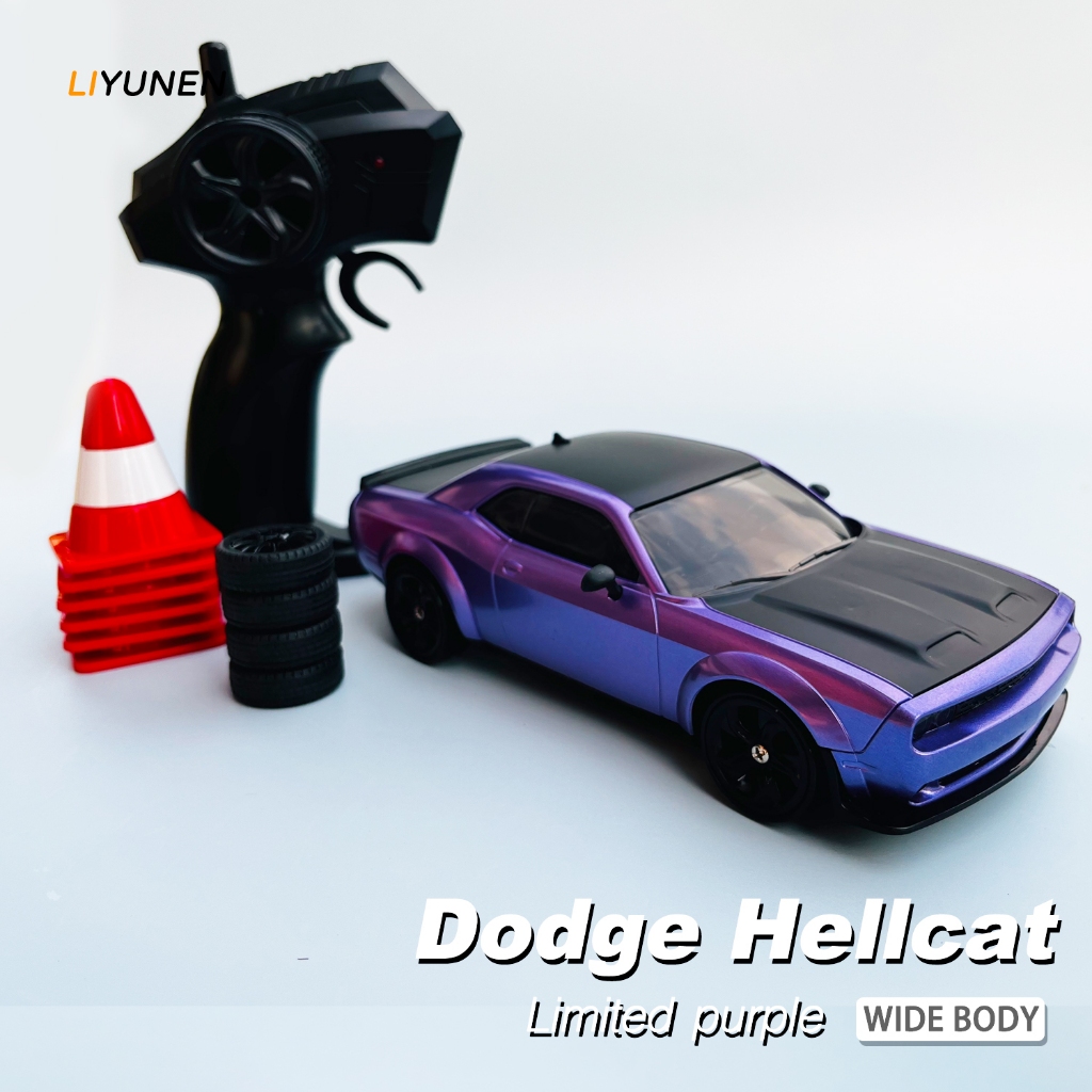 Rc Drift 4WD รถ Dodge SRT Hellcat รถแข่งโมเดลของเล่นรีโมทคอนโทรล GTR Mustang กีฬารถของเล่นของขวัญวันเกิดคริสต์มาส