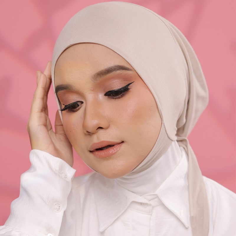 Lovosme อินเนอร์ผ้าคลุม ฮิญาบชั้นใน ปิดคาง มียางรัด เชือกผูกหลัง ใส่สบาย กระชับ - รูปที่ 2