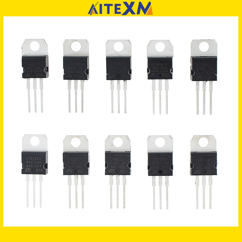 10 ชิ้น/ 1 แพ็ค LM317T L7805CV L7806CV L7808CV L7809CV L7810CV L7812CV L7815CV L7824CV IRF640 ใหม่แล