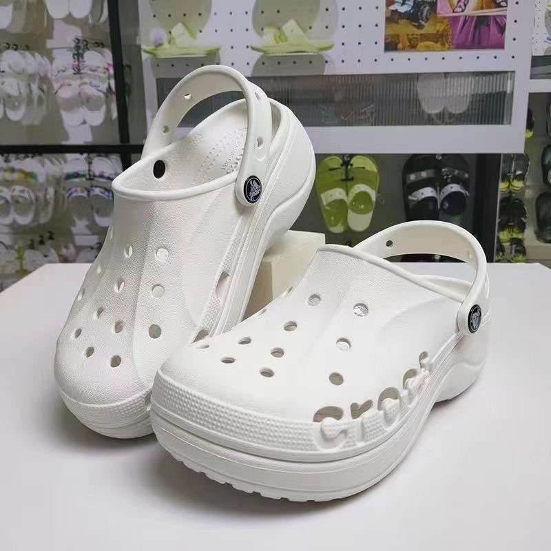 「จัดส่งในกรุงเทพฯ」Classic Cross platform BAYA Clog รองเท้าลิฟท์ผู้หญิง รองเท้ามหาสมุทร
