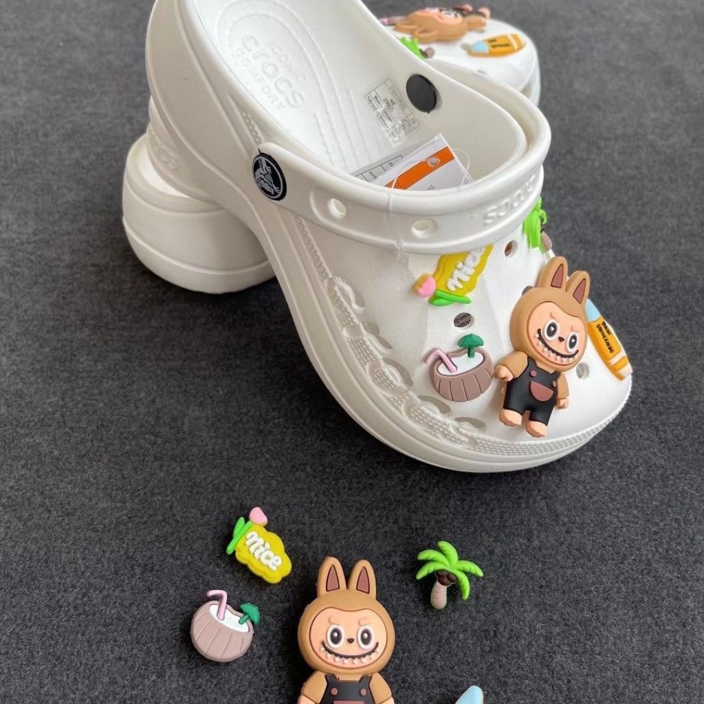 「จัดส่งในกรุงเทพฯ」Classic Cross platform BAYA Clog รองเท้าลิฟท์ผู้หญิง รองเท้ามหาสมุทร